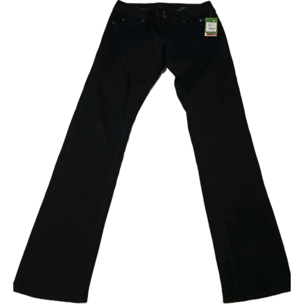 Lilly Pulitzer Worth Straight Leg Black Jeans Stretch Size 8 NWT